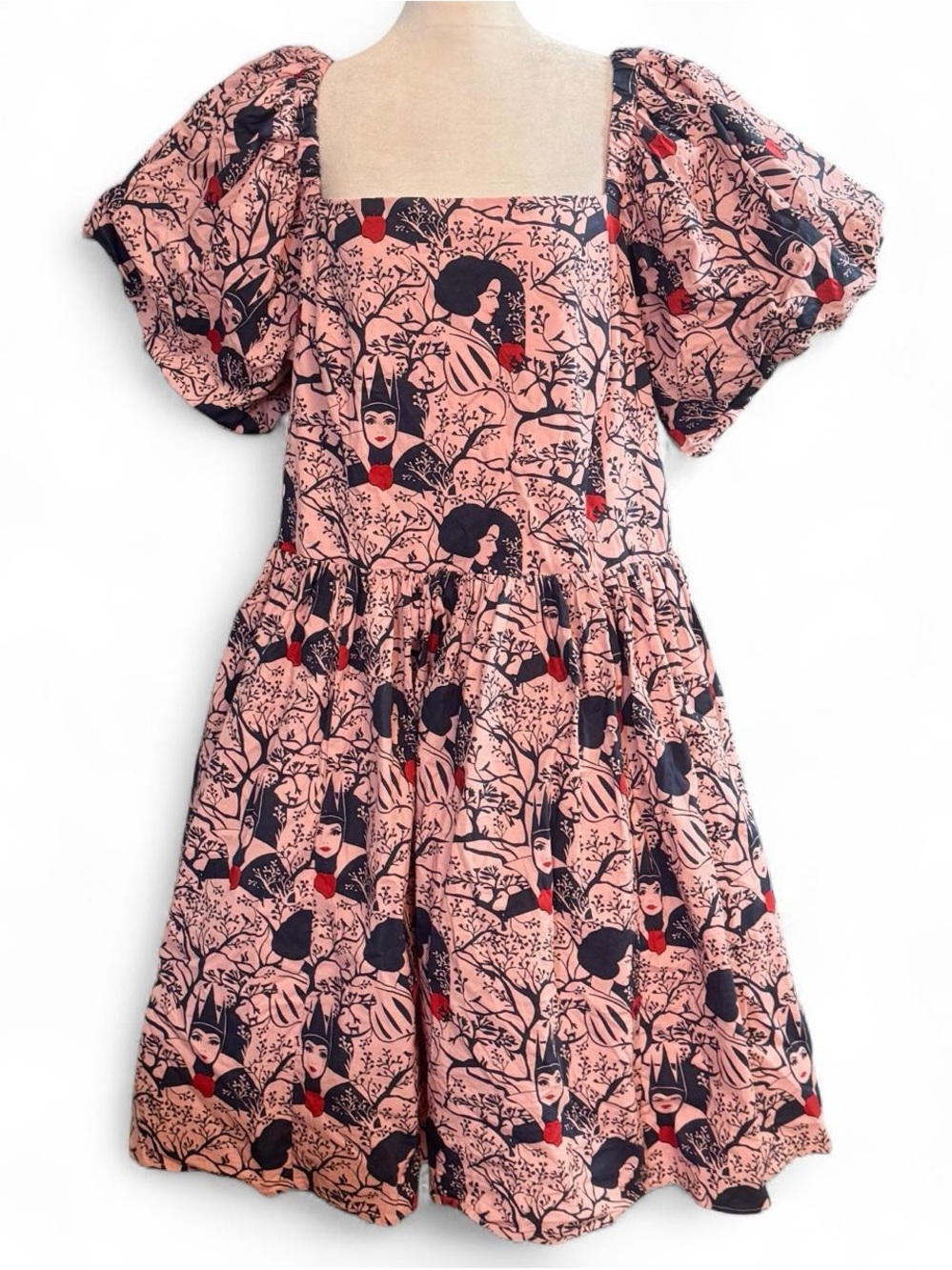 Disney Parks “The Dress Shop” Snow White & Evil Queen Print Dress – Plus Size 1X